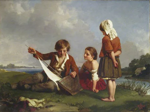 Henry Lejeune, Children with a Toy Boat