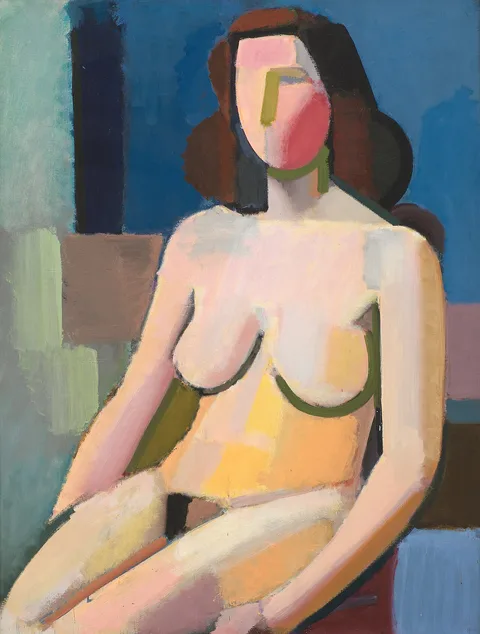 Vilhelm Lundstrøm, Seated Female Nude