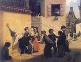 Soběslav Pinkas, Children Playing at Kampa (Children at Kampa, Prague Urchins)