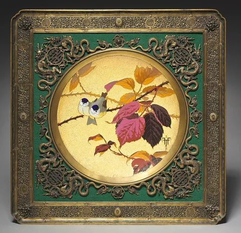 Fernand Thesmar, Wall Charger Depicting Two Birds