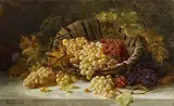 Clara Lobedan, Still life with grapes