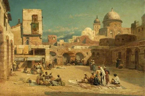 William James Webbe, The Slave Market, Cairo