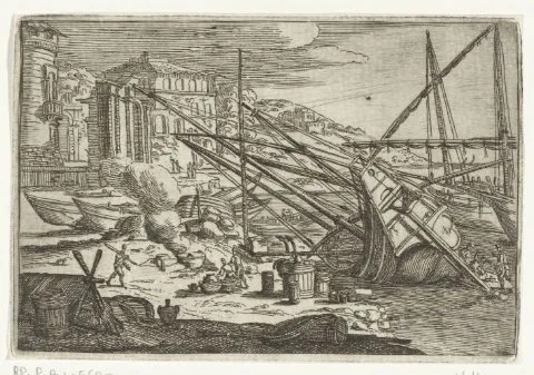 Abraham Casembroot, Gezichten van de haven van Messina