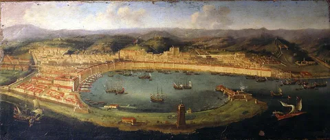 Abraham Casembroot, View of the port of Messina with the Palazzata