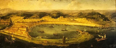 Abraham Casembroot, View of the port of Messina with the Palazzata