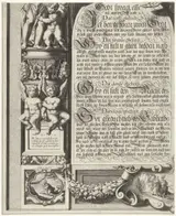 Simon Frisius, Mozes en Aäron met de Tafelen der Wet (blad linksonder)
