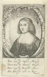 Paulus Lesire, Portret van Anna Maria van Schurman