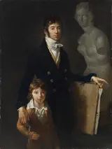 Jean François Bozio, Portrait of the artist with his son Astyanax Scaevola