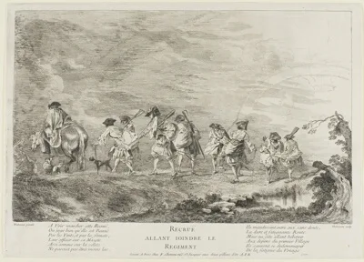 Henri Simon Thomassin, Recruits Going to Join the Regiment