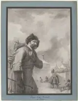 Charles Eschard, Russische boer met vaatje op de rug