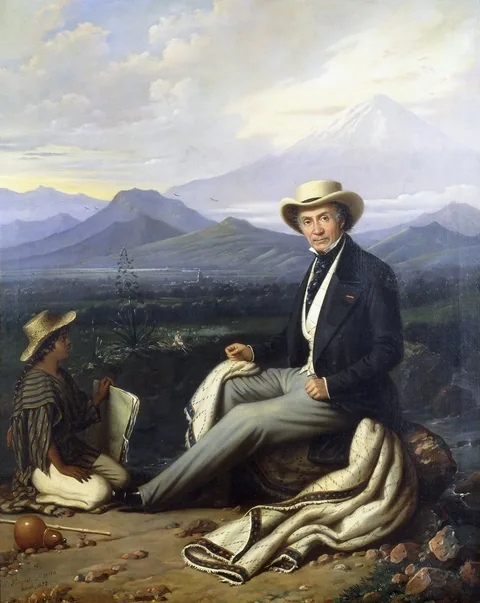 Édouard Pingret, Self-portrait