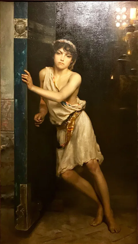Auguste Alexandre Hirsch, Samuel opening the Doors of the Temple