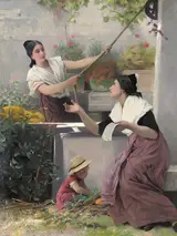 Auguste Alexandre Hirsch, Gossips at the Well