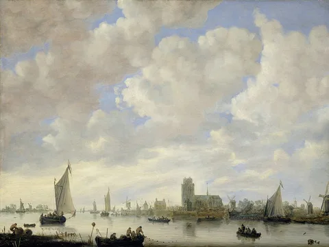 Jeronymus van Diest II, View of the Merwede off Dordrecht