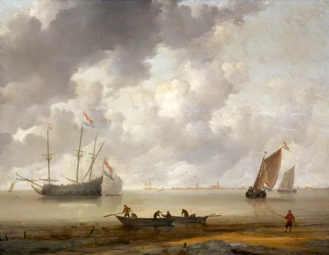 Jeronymus van Diest II, Seascape with Boats