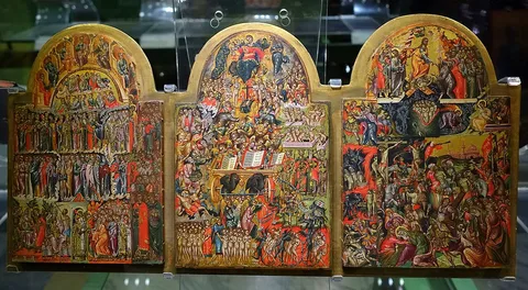 Georgios Klontzas, Triptych of the Just in Glory (Klontzas)