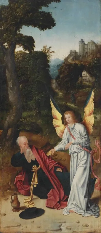 Adriaen van Overbeke, Elijah Fed by the Angel in the Desert