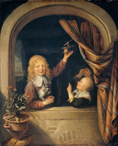 Domenicus van Tol, Children with a mousetrap