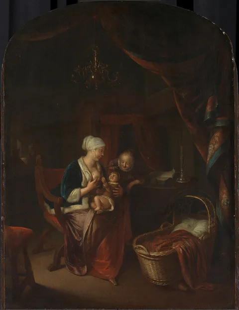 Domenicus van Tol, A Mother Giving her Child the Breast