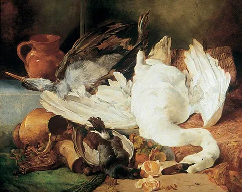 Henry Weekes, A Corner in the Baron's Larder
