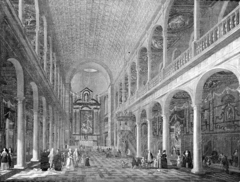Jacob Balthasar Peeters, Interior of the Jesuit Church in Antwerp