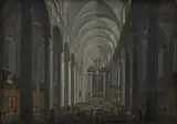 Jacob Balthasar Peeters, Interior of the Jesuit Church in Bruges