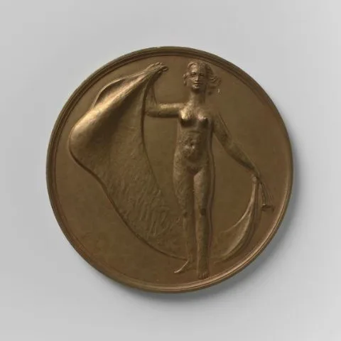 Willem Valk, Herkregen Vrijheid (Vereniging voor Penningkunst 1945, jaarpenning)