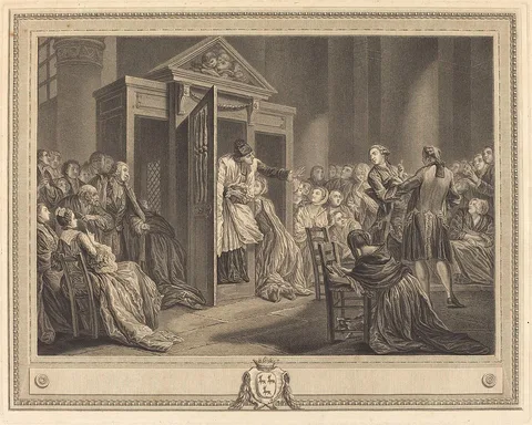 Pierre-Etienne Moitte, Le confessional