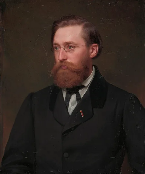 Julius Roeting, Portrett av Hans Gude