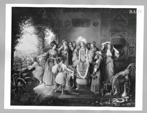Joseph Petzl, festival in oriental costumes