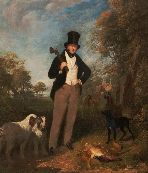 George Robert Lewis, A gentleman with shooting and the day's bag