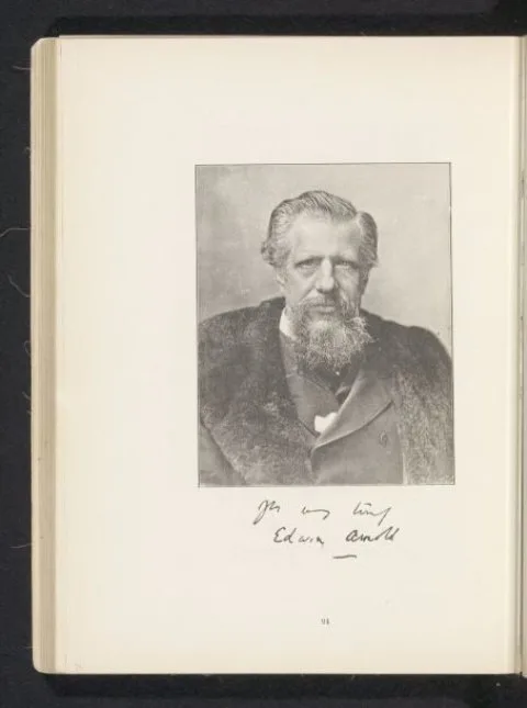 Henry Van der Weyde, Portret van Edwin Arnold