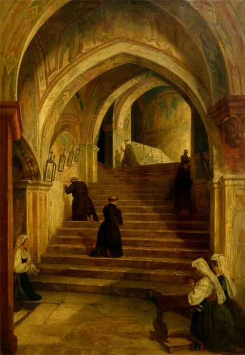 Solomon Hart, The Scala Santa at the Benedictine Monastery of Subiaco, near Rome