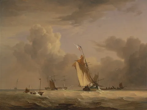 Joseph Stannard, Fishing Smack and Other Vessels in a Strong Breeze
