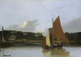 Joseph Stannard, Boats on the Yare near Bramerton, Norfolk