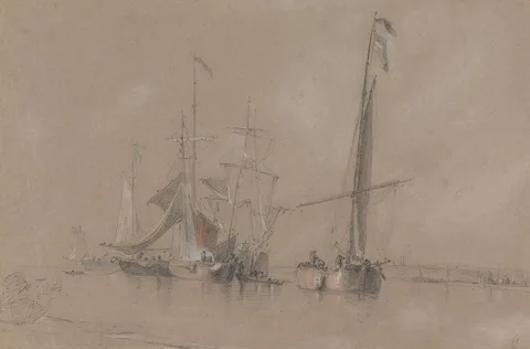 Joseph Stannard, Shipping off the Coast near Corton