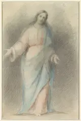 Eduard von Heuss, Staande Christus, met uitgespreide armen