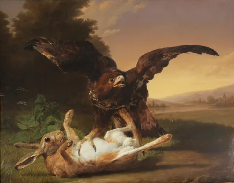 Jean Baptiste Berré, Eagle catching a hare