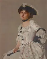 Samuel Isham, Girl in White with Hat