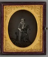 Alexander Hesler, Untitled (Portrait of a Child on a Rocking Horse)