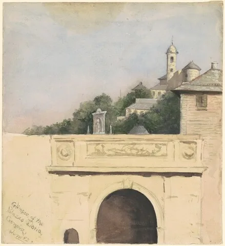 Marietta Minnigerode Andrews, Glimpse of the Palazzo Doria, Genova