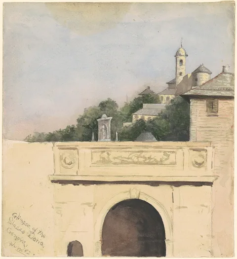 Marietta Minnigerode Andrews, Glimpse of the Palazzo Doria, Genova