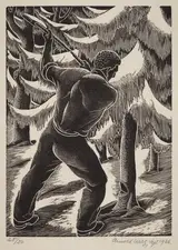 Arnold Wiltz, Untitled (Woodcutter)