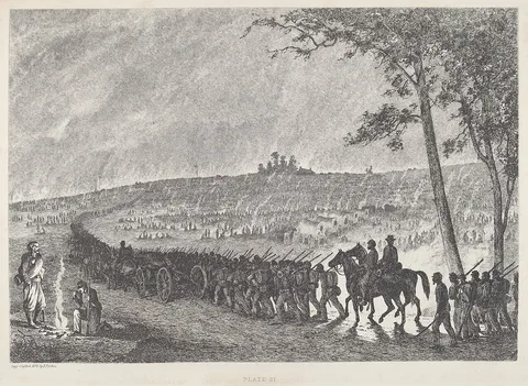 Edwin Forbes, Going Into Camp at Night