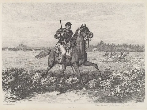 Edwin Forbes, The Advance of the Cavalry