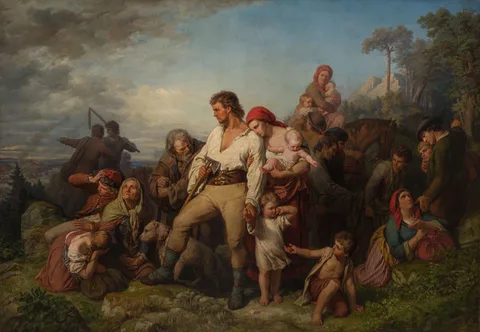 Petr Maixner, Fleeing Peasants (An Episode from the thirty-year war)