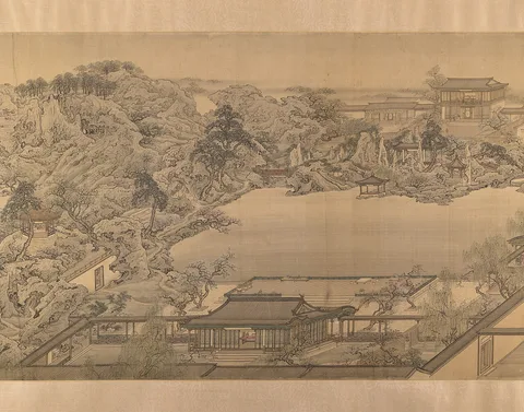 Yuan Jiang, View of a Garden Villa