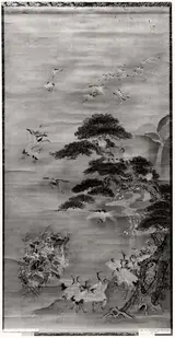 Kanō Tanshin, Flock of Cranes