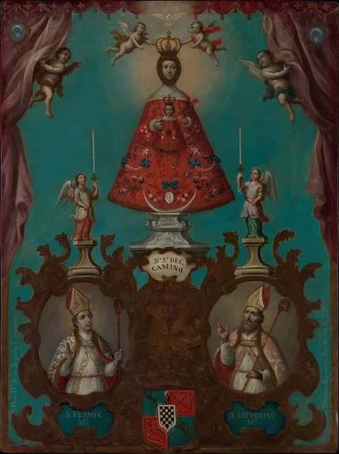 Nicolás Enríquez, The Virgin of El Camino with St. Fermín and St. Saturnino