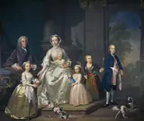 Jeremiah Davison, James Douglas, 14th Earl of Morton, 1702 - 1768, and his family